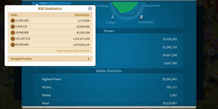 VIP 16. 3.2 Billion Kills and 18 Million dead troops. 370 USD + our Fee