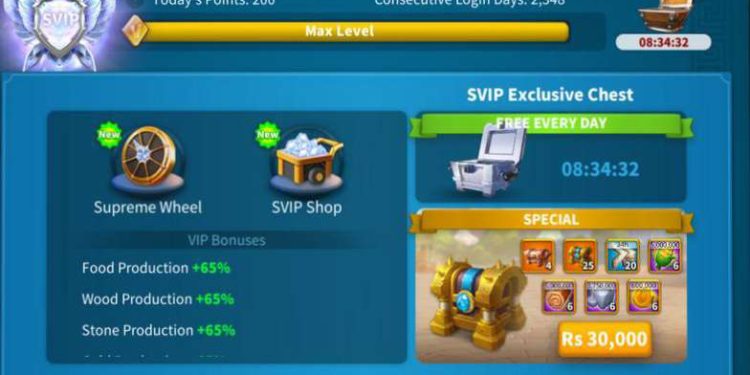 127M Power. 19.8 Billion Kill points. 7000 usd + fee