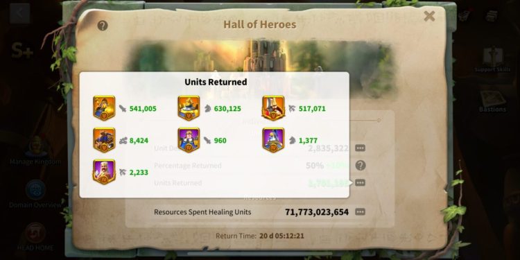 SVIP. 42 Billion Kills. Around 120 Million power after troops returning. 5000 USD + our Fee