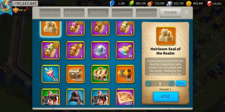 97 Million power. VIP 15. 119k gems. 250 USD + our Fee