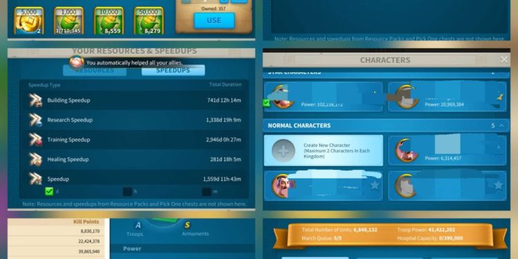 101 Million power. 24.9 Billion kills. SVIP. 4500 USD + our Fee