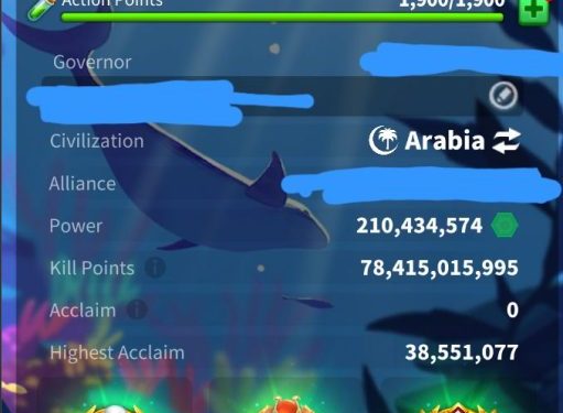 210 Million power. 78 Billion kills. 25 000 USD + our Fee