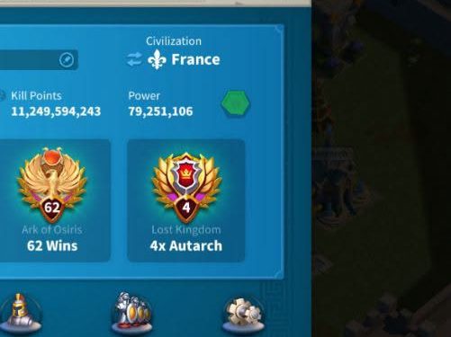 Rise of Kingdoms. VIP 18. 79Ml Power. 11 Billions KP. 1200 usd + fee.