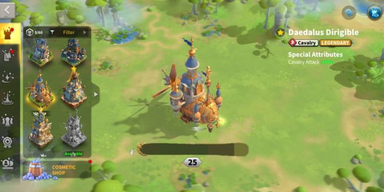 Daedalus skin for Cavalry. 3500 USD + our Fee