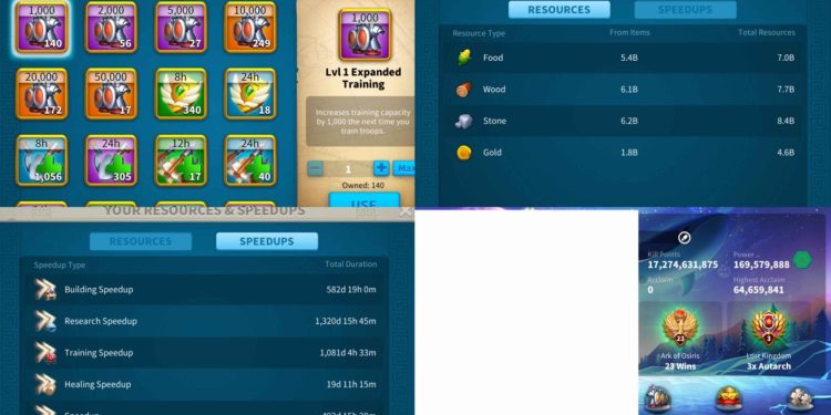 Rise of Kingdoms. KILL POINTS 17B.  3200 usd + fee