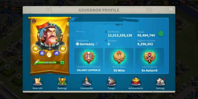 Rise of Kingdoms. 450 USD + our Fee