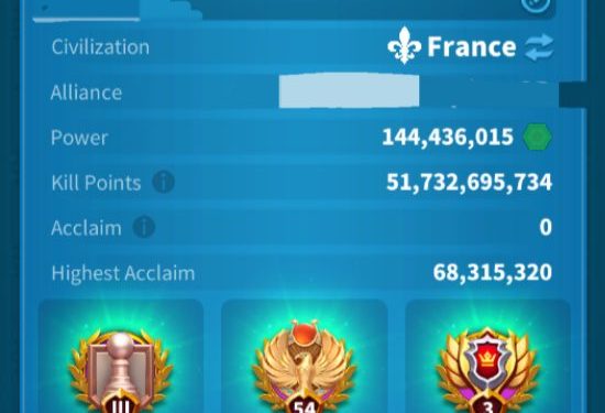 144 Million power. 51 Billion kills. 12 000 USD + our Fee