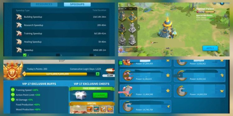 97 Million power. VIP 17. 12 Billion kills. 550 USD + our Fee