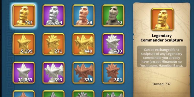 Rise of Kingdoms. 41 legendary comanders Expertised. 755 gold heads. 1800 usd + fee