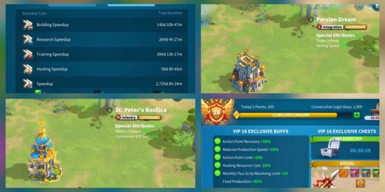 Rise of Kingdoms. .Very close to SVIP, only 250K is remaining. 2100 USD + our Fee