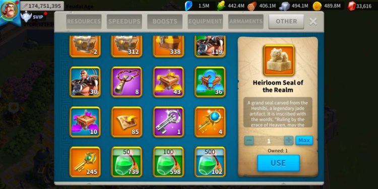 Rise of Kingdoms. 174 Million power, 700K in hospital. SVIP. 3650 USD + our Fee