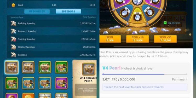 Rise of Kingdoms. 198 Million power. 31 Billion kills. 155 Million dead troops. SVIP – 3.8 Million supreme wheel points. 15 000 USD + our Fee