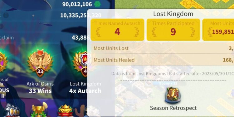 Rise of Kingdoms. 90 Million power. VIP 18. 10,3 Billion kills. 850 USD + our Fee