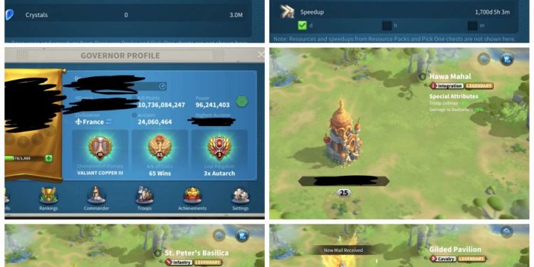 Rise of Kingdoms. 10.7b kp – 36m dead troops. 1500 USD + our Fee