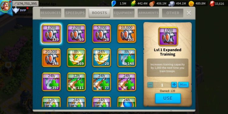 Rise of Kingdoms. 174 Million power, 700K in hospital. SVIP. 3650 USD + our Fee