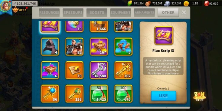 Rise of Kingdoms. 103 Million power. VIP 17. 5.6 Billion kills. 820 USD + our Fee