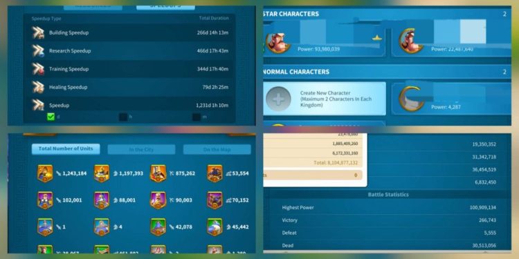 Rise of Kingdoms. 93 Million power. VIP 18. 8 Billion kills. 730 USD + our Fee