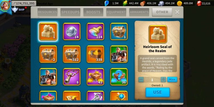 Rise of Kingdoms. 174 Million power, 700K in hospital. SVIP. 3650 USD + our Fee