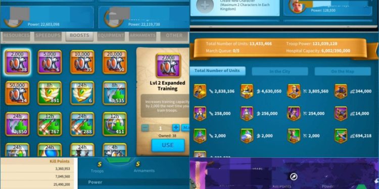 Rise of Kingdoms. 181 Million power. 29 Billion kills. SVIP. 3900 USD + our Fee