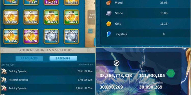 Rise of Kingdoms. 111 Million power. 38 Billion kills. 6400 USD + our Fee