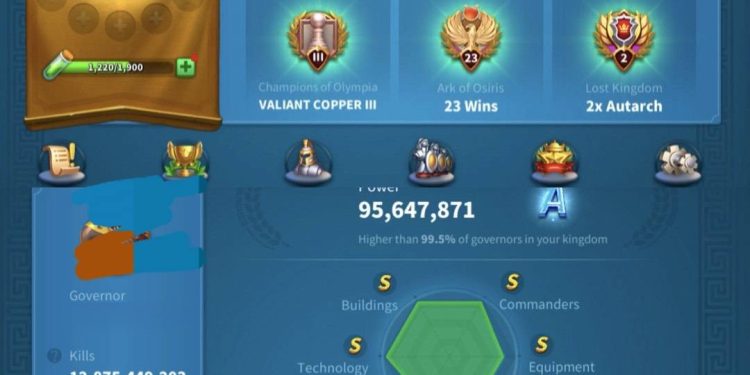 Rise of Kingdoms. 95 Million power, 12 Billion kills. VIP 18. 820 USD + our Fee