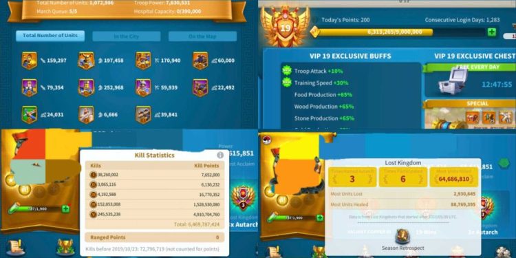 Rise of Kingdoms. 38 legendary comanders Expertised. Some others well developed. 800 USD + our Fee