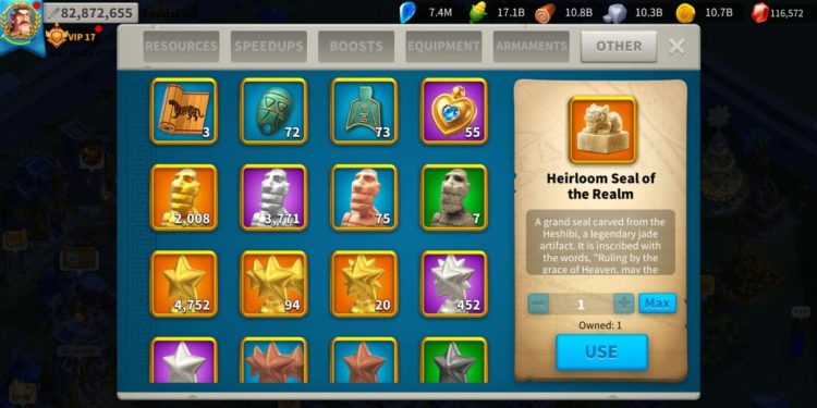 Rise of Kingdoms. 82 Million power. VIP 17. 3.2 Billion kills. 350 USD + our Fee