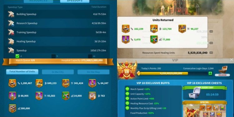 Rise of Kingdoms. 82 Million power. VIP 18. 4.3 Billion kills. 550 USD + our Fee