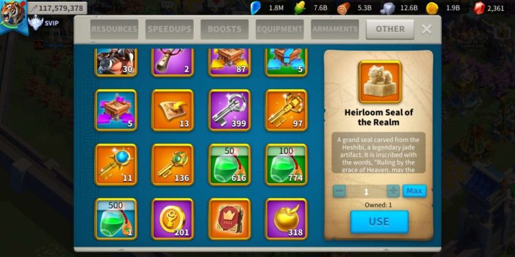 Rise of Kingdoms. 117 Million power + 2.2 Million returning troops.  9100 USD + our Fee