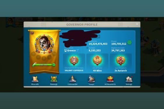 Rise of Kingdoms. Rise of Kingdoms Account For Sale.