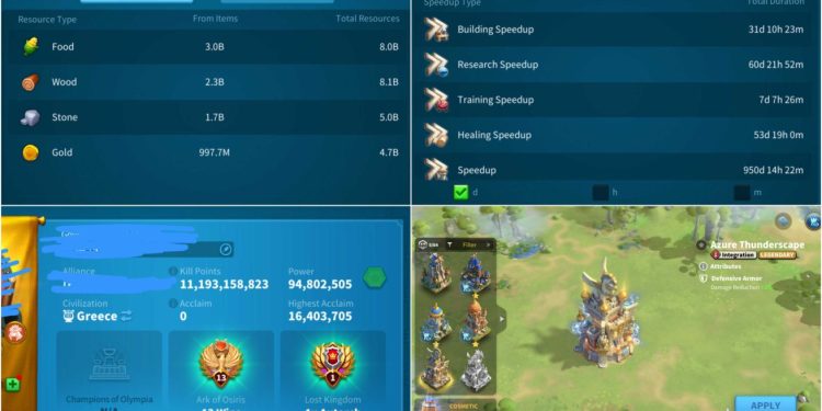 Rise of Kingdoms. 94 Million power, 11 Billion kills, VIP 18. 800 USD + our Fee