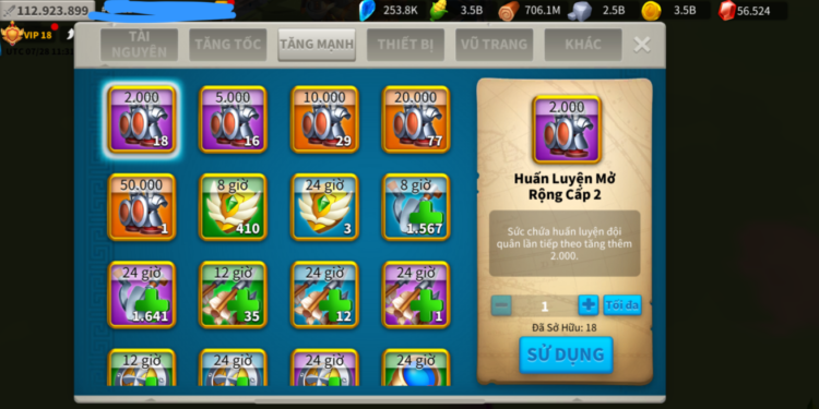 Rise of Kingdoms.  112 Million power, 8 billion kills. VIP 18. 1300 USD + our Fee
