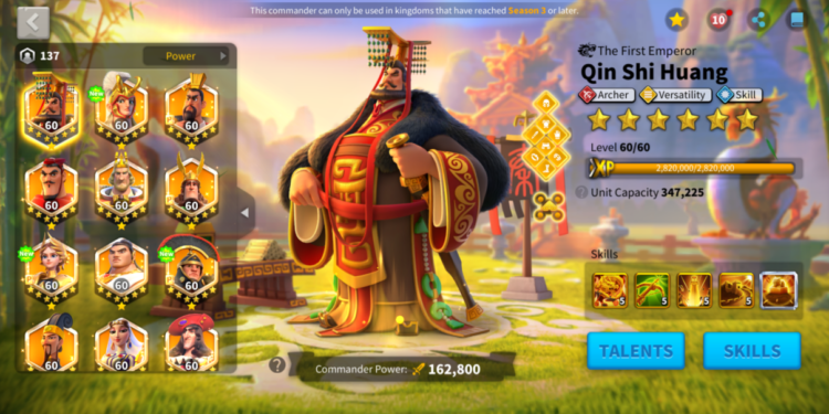 Rise of Kingdoms. Power: 122m , Kill: 43B. 10000 usd +fee