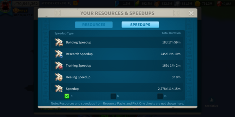 Rise of Kingdoms. 75 Million power, 3.6 Billion kills. VIP 17. 500 usd + fee