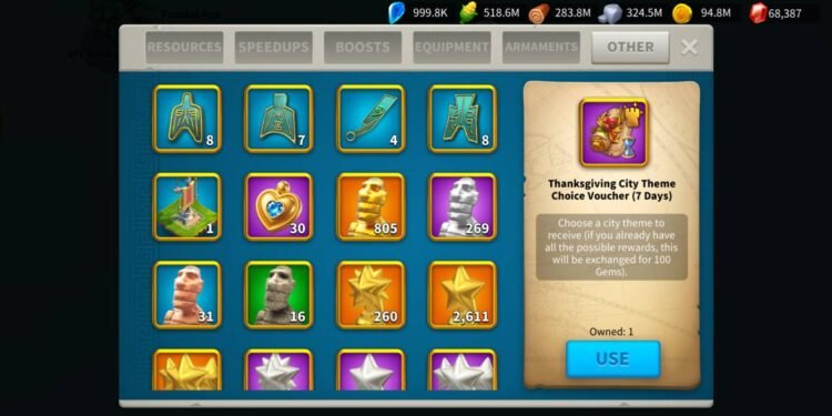 Rise of Kingdoms. Power: 93M، 5.335B KP. 850 usd + fee