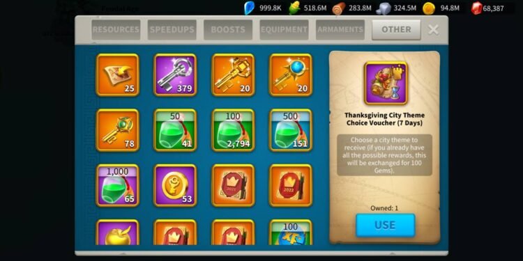 Rise of Kingdoms. Power: 93M، 5.335B KP. 850 usd + fee