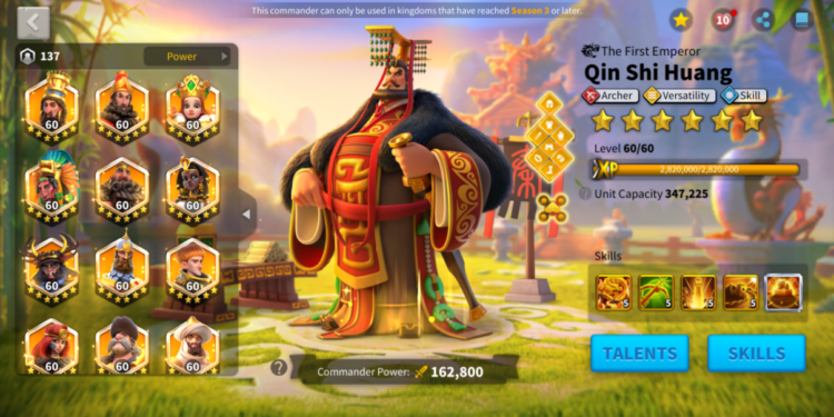Rise of Kingdoms. Power: 122m , Kill: 43B. 10000 usd +fee