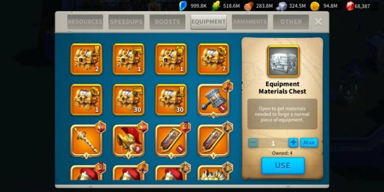 Rise of Kingdoms. Power: 93M، 5.335B KP. 850 usd + fee