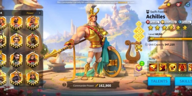 Rise of Kingdoms. Nearly 80 legendary expertised (meta all maxed). 11000 usd + fee
