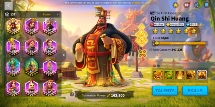 Rise of Kingdoms. Power: 122m , Kill: 43B. 10000 usd +fee
