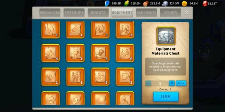 Rise of Kingdoms. Power: 93M، 5.335B KP. 850 usd + fee
