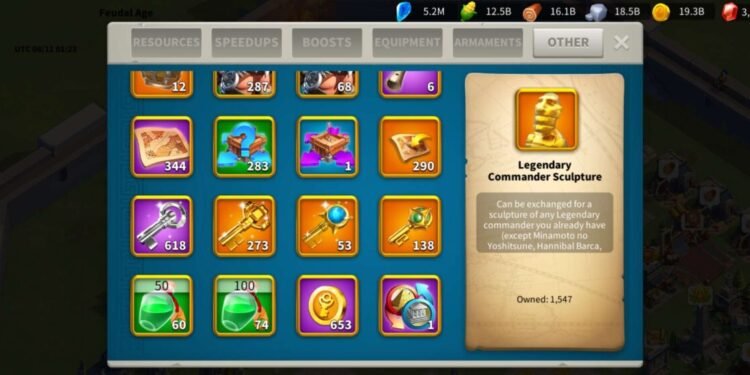 Rise of Kingdoms. Nearly 80 legendary expertised (meta all maxed). 11000 usd + fee