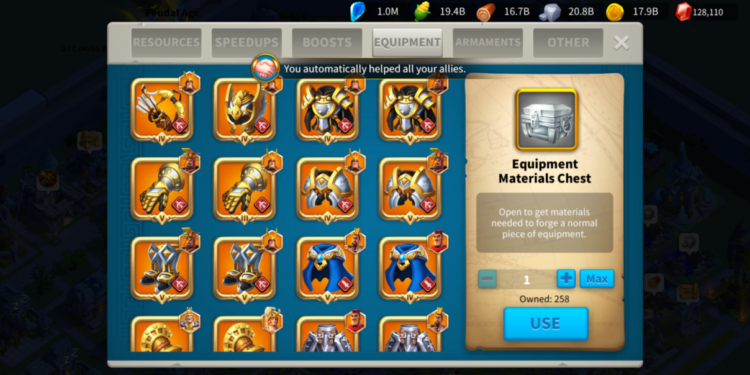 Rise of Kingdoms. Power: 122m , Kill: 43B. 10000 usd +fee