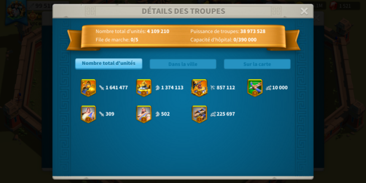 Rise of Kingdoms. 99 Million power, 9,8 Billion kills. VIP 18. 800 usd + fee