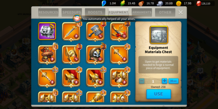 Rise of Kingdoms. Power: 122m , Kill: 43B. 10000 usd +fee