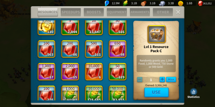 Rise of Kingdoms. 230 Million power, 33.5 Billion kills, 63 Million dead troops, 505M autarch, 9 digit account (1650 days). 12000 usd + fee