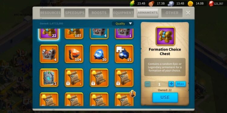 Rise of Kingdoms. EQUIPMENT 56(37 special gear). 7500 usd + fee