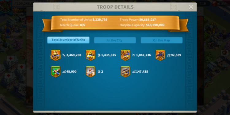 Rise of Kingdoms. 109 Million power, 13 Billion kill points, VIP 19. 1500 usd + fee